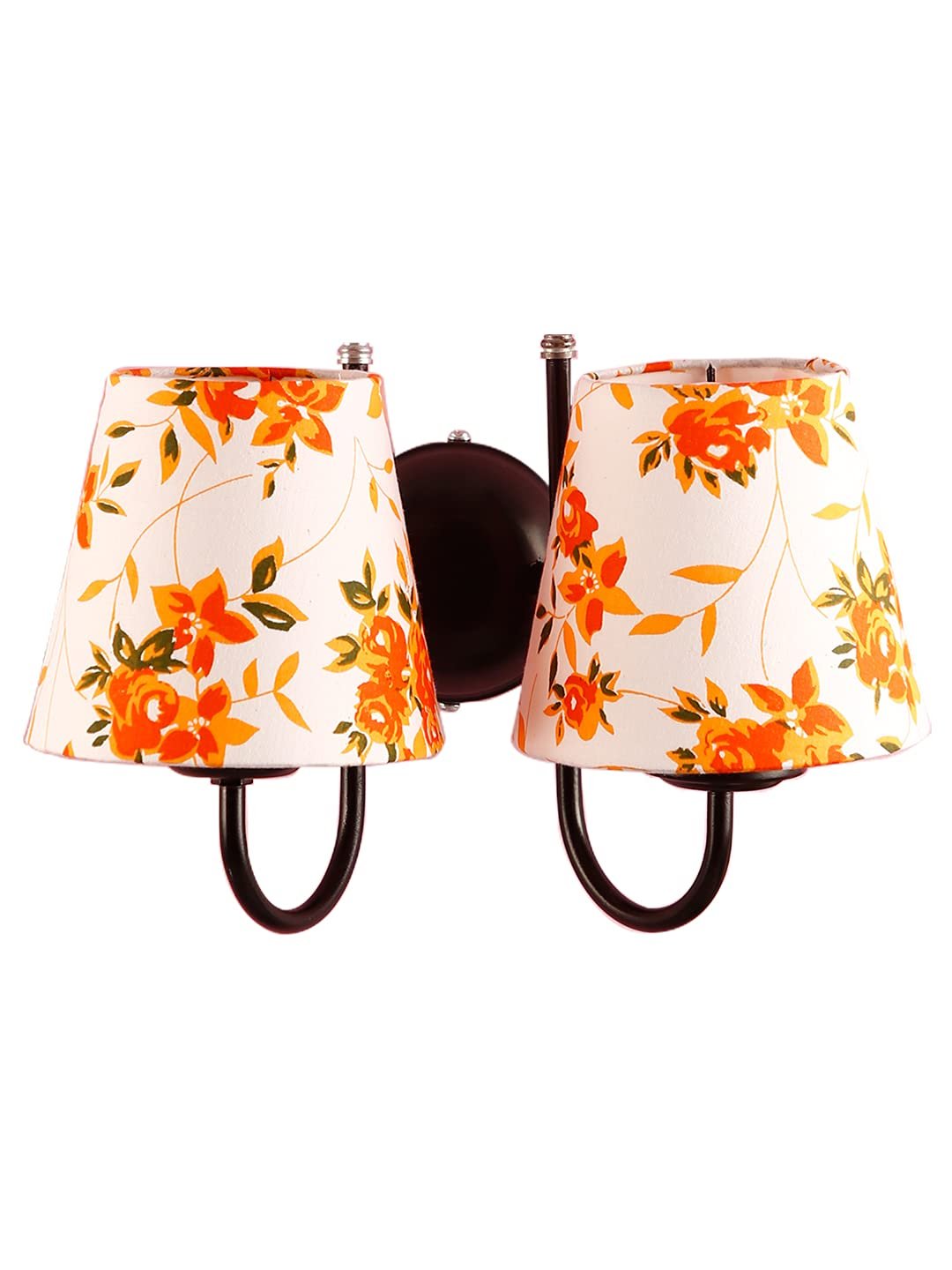 Multicolor conical Cotton Double Wall Mounted lamp with Black Base,V88