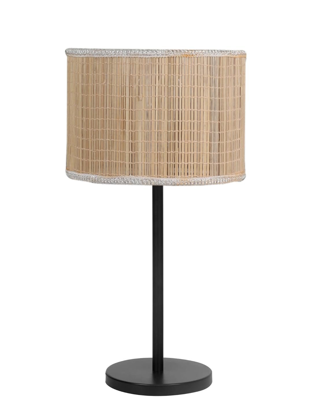 Black Night Table Lamp for Bedroom | Elegant Bedside Lamp with Warm LED Light & Stylish Design - Model VD23