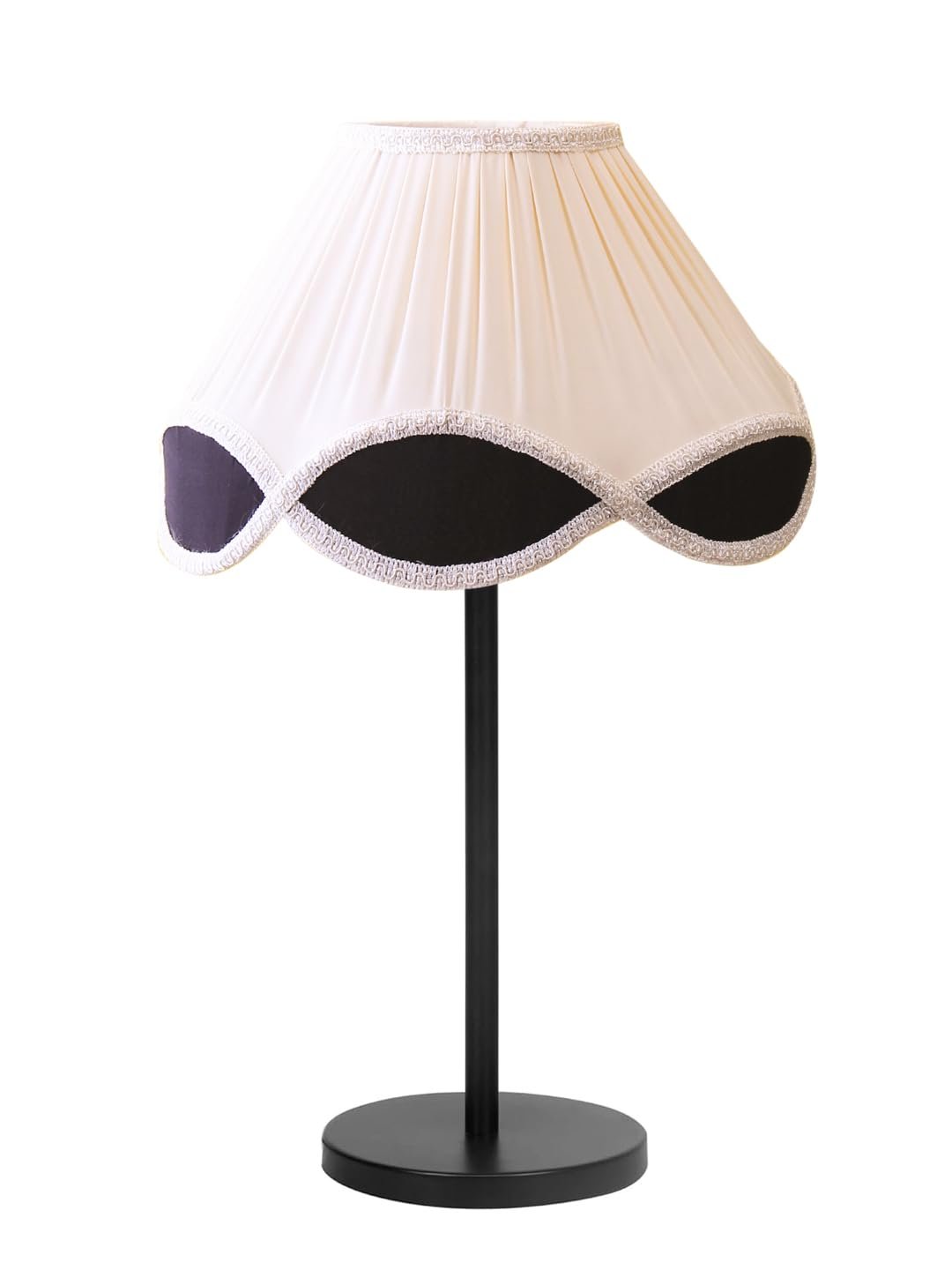 Black Night Table Lamp for Bedroom | Elegant Bedside Lamp with Warm LED Light & Stylish Design - Model VD46