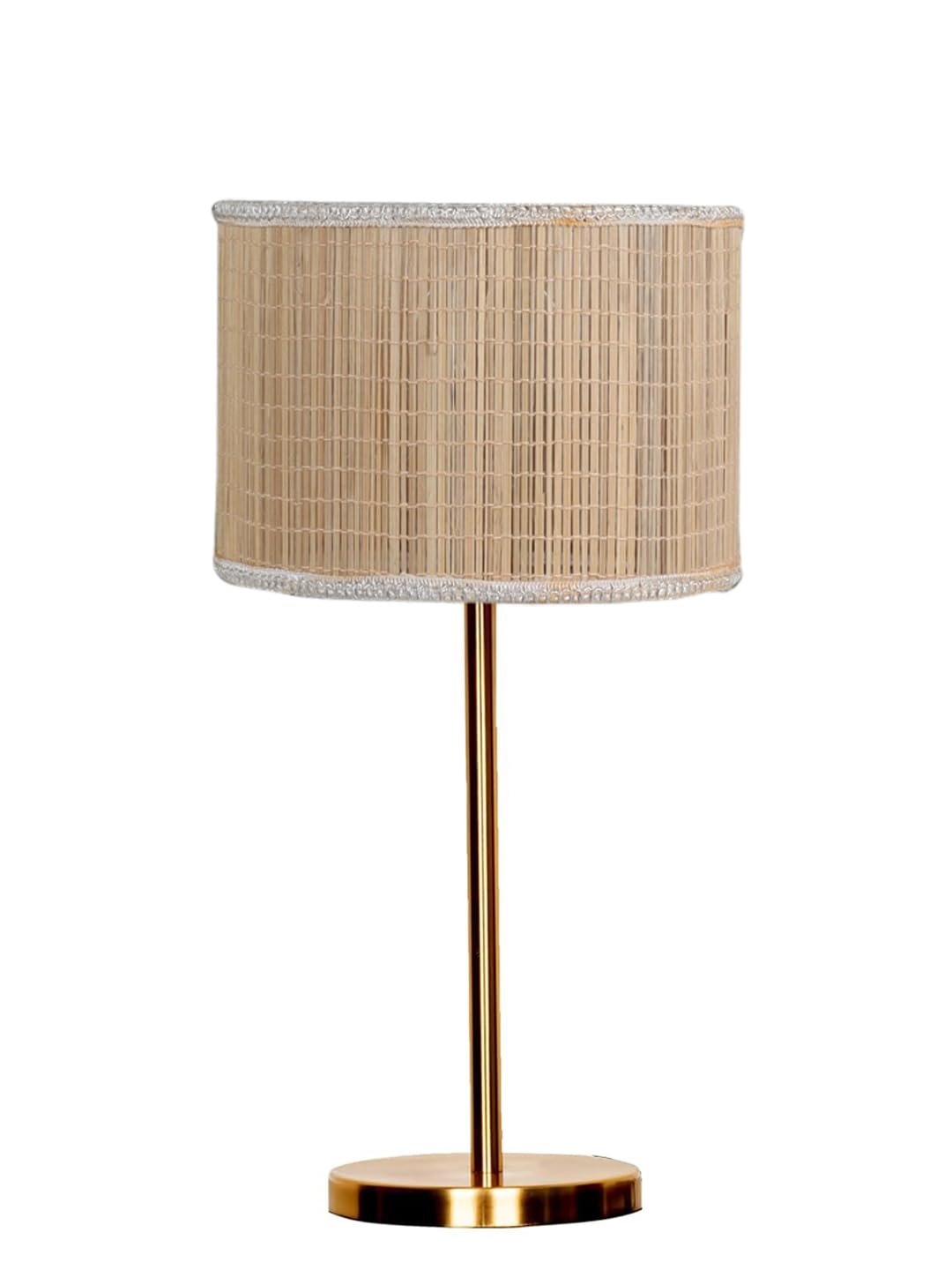 Gold Night Table Lamp for Bedroom | Elegant Bedside Lamp with Warm LED Light & Stylish Design - Model VE01
