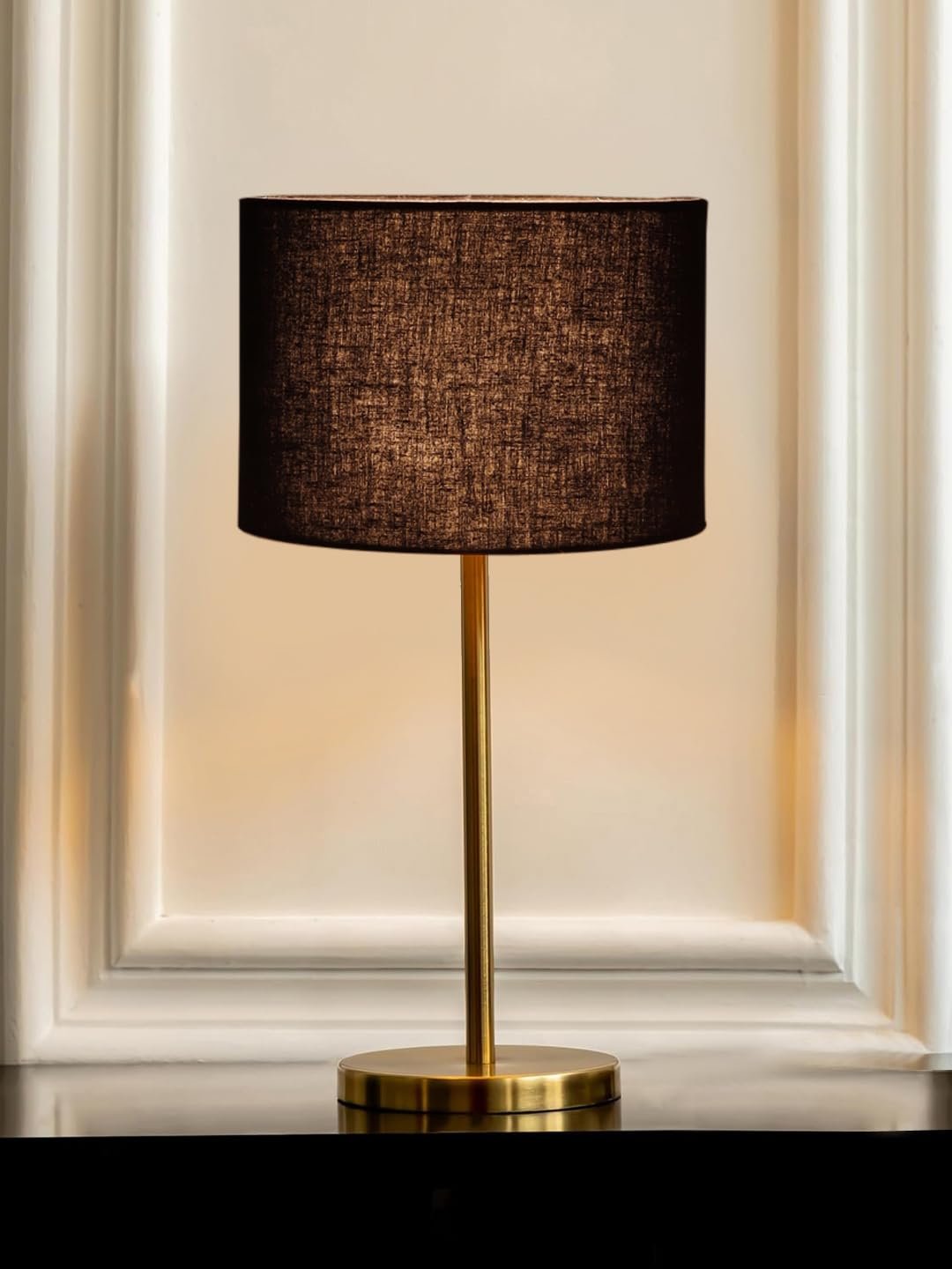 Gold Night Table Lamp for Bedroom | Elegant Bedside Lamp with Warm LED Light & Stylish Design - Model VE03