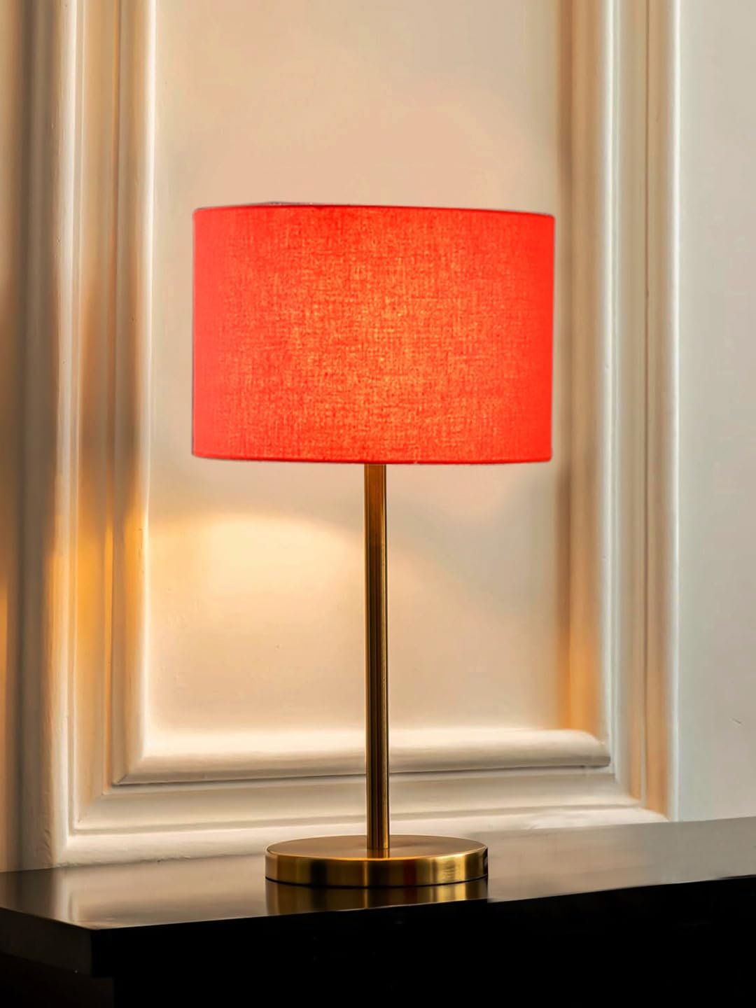 Gold Night Table Lamp for Bedroom | Elegant Bedside Lamp with Warm LED Light & Stylish Design - Model VE