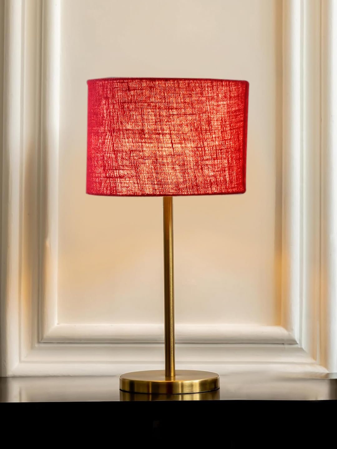 Gold Night Table Lamp for Bedroom | Elegant Bedside Lamp with Warm LED Light & Stylish Design - Model VE12