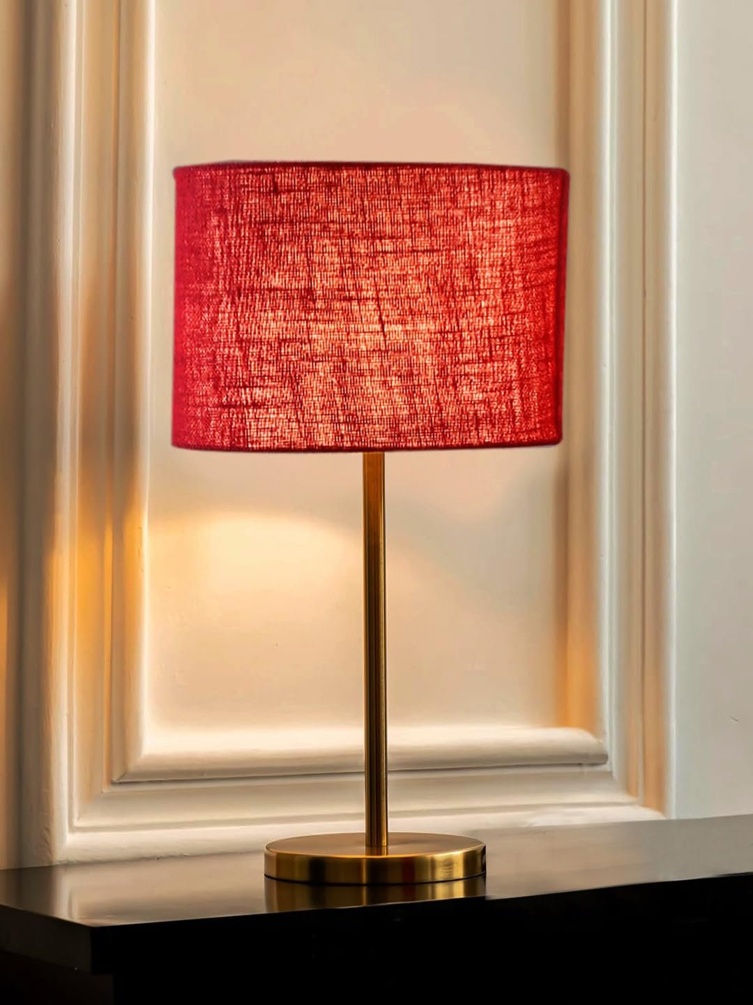 Gold Night Table Lamp for Bedroom | Elegant Bedside Lamp with Warm LED Light & Stylish Design - Model VE12