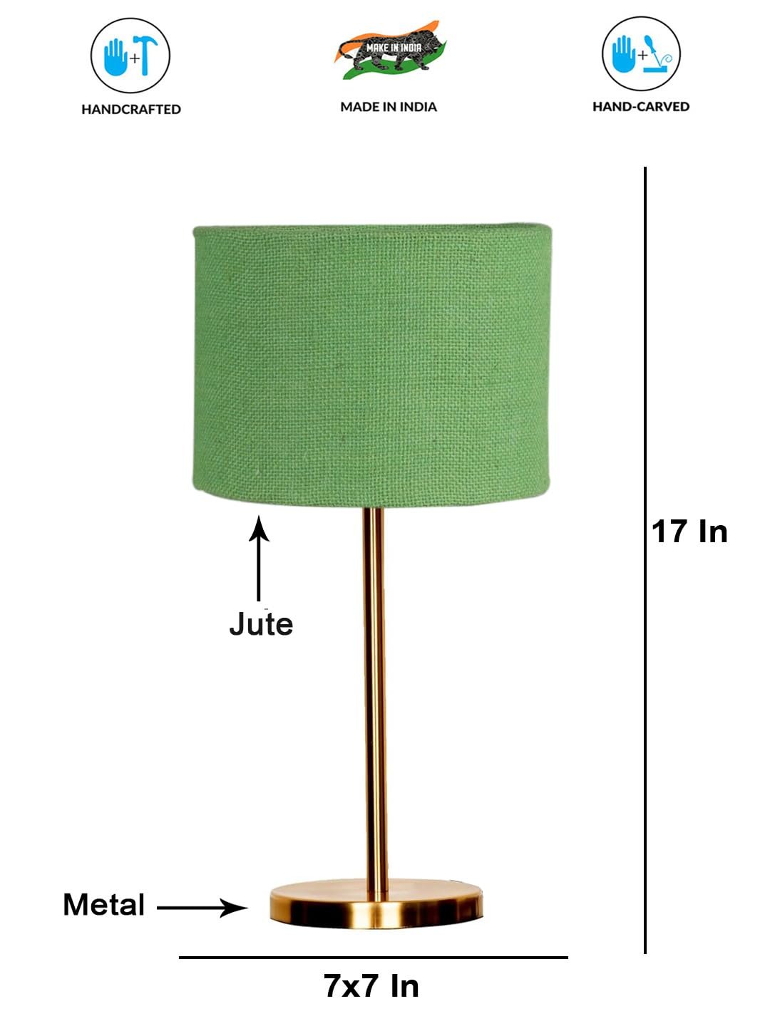 Gold Night Table Lamp for Bedroom | Elegant Bedside Lamp with Warm LED Light & Stylish Design - Model VE17