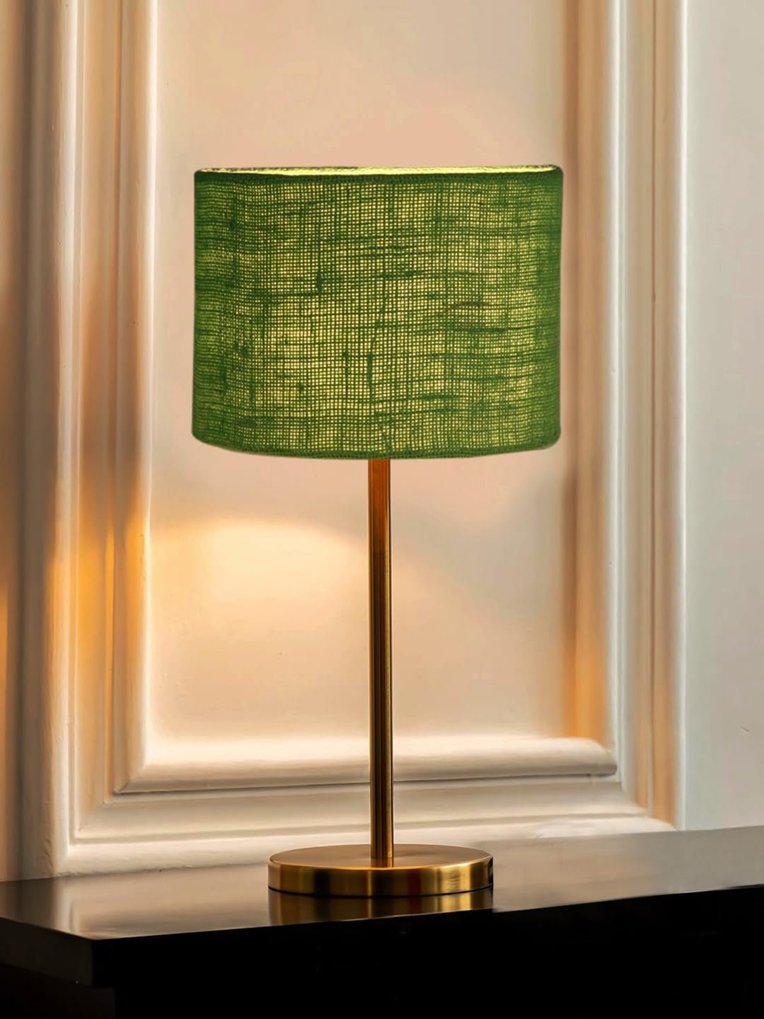 Gold Night Table Lamp for Bedroom | Elegant Bedside Lamp with Warm LED Light & Stylish Design - Model VE17