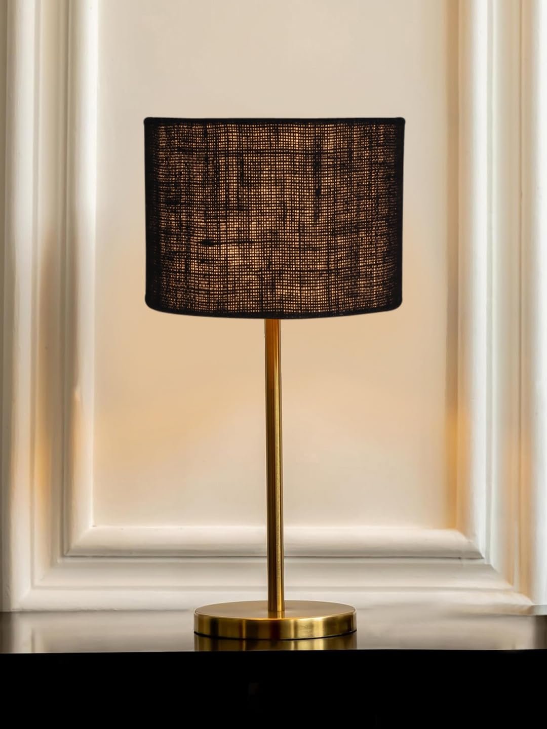 Gold Night Table Lamp for Bedroom | Elegant Bedside Lamp with Warm LED Light & Stylish Design - Model VE02