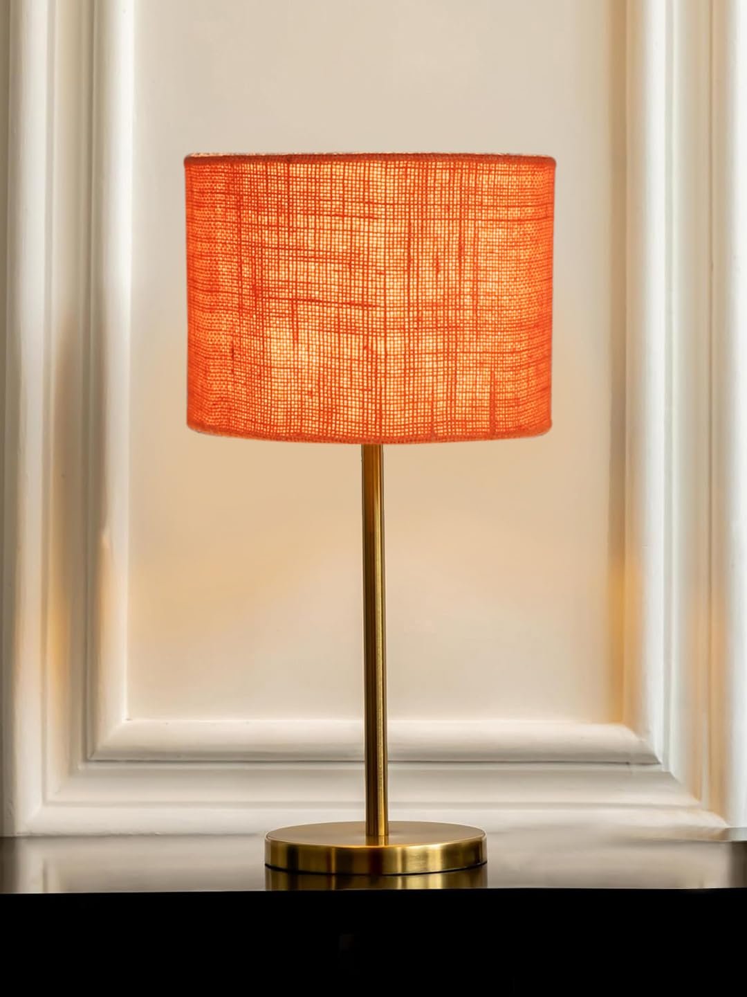 Gold Night Table Lamp for Bedroom | Elegant Bedside Lamp with Warm LED Light & Stylish Design - Model VE03