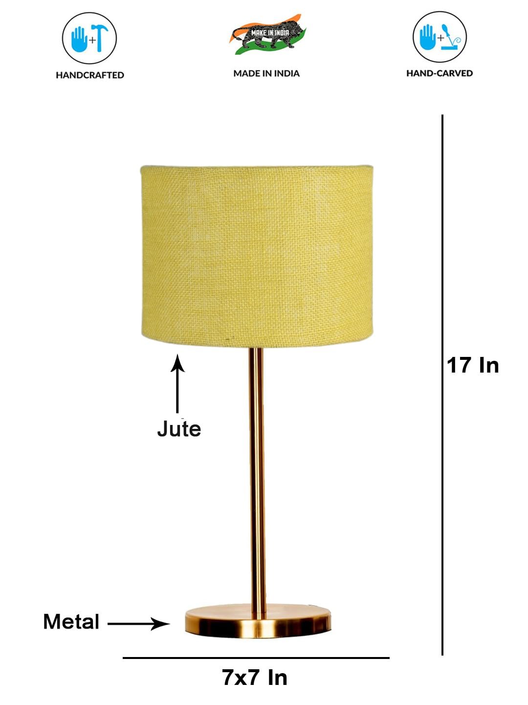 Gold Night Table Lamp for Bedroom | Elegant Bedside Lamp with Warm LED Light & Stylish Design - Model VE