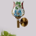 Multicolor Wall Lamp | Elegant Mosaic Glass & Wood Design | Stylish Ambient Light for Home, Office, Living Room, Bedroom, Hallway | Modern Decorative Wall Sconce – Model VX01