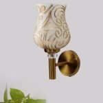 Multicolor Wall Lamp | Elegant Mosaic Glass & Wood Design | Stylish Ambient Light for Home, Office, Living Room, Bedroom, Hallway | Modern Decorative Wall Sconce – Model VX09