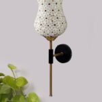 Multicolor Wall Lamp | Elegant Mosaic Glass & Wood Design | Stylish Ambient Light for Home, Office, Living Room, Bedroom, Hallway | Modern Decorative Wall Sconce – Model VX100