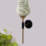 Multicolor Wall Lamp | Elegant Mosaic Glass & Wood Design | Stylish Ambient Light for Home, Office, Living Room, Bedroom, Hallway | Modern Decorative Wall Sconce – Model VX101