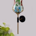 Multicolor Wall Lamp | Elegant Mosaic Glass & Wood Design | Stylish Ambient Light for Home, Office, Living Room, Bedroom, Hallway | Modern Decorative Wall Sconce – Model VX107