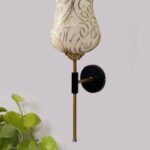 Multicolor Wall Lamp | Elegant Mosaic Glass & Wood Design | Stylish Ambient Light for Home, Office, Living Room, Bedroom, Hallway | Modern Decorative Wall Sconce – Model VX108