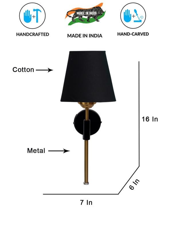 Multicolor Wall Lamp | Elegant Cotton Design | Stylish Ambient Light for Home, Office, Living Room, Bedroom, Hallway | Modern Decorative Wall Sconce - Model VX118