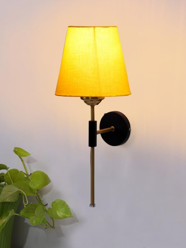 Multicolor Wall Lamp | Elegant Jute Material | Stylish Ambient Light for Home, Office, Living Room, Bedroom, Hallway | Modern Decorative Wall Sconce - Model VX121