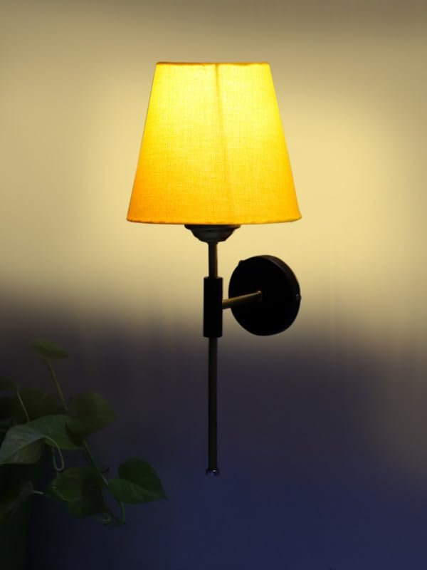 Multicolor Wall Lamp | Elegant Jute Material | Stylish Ambient Light for Home, Office, Living Room, Bedroom, Hallway | Modern Decorative Wall Sconce - Model VX121