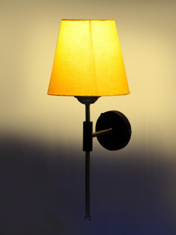 Multicolor Wall Lamp | Elegant Jute Material | Stylish Ambient Light for Home, Office, Living Room, Bedroom, Hallway | Modern Decorative Wall Sconce - Model VX121