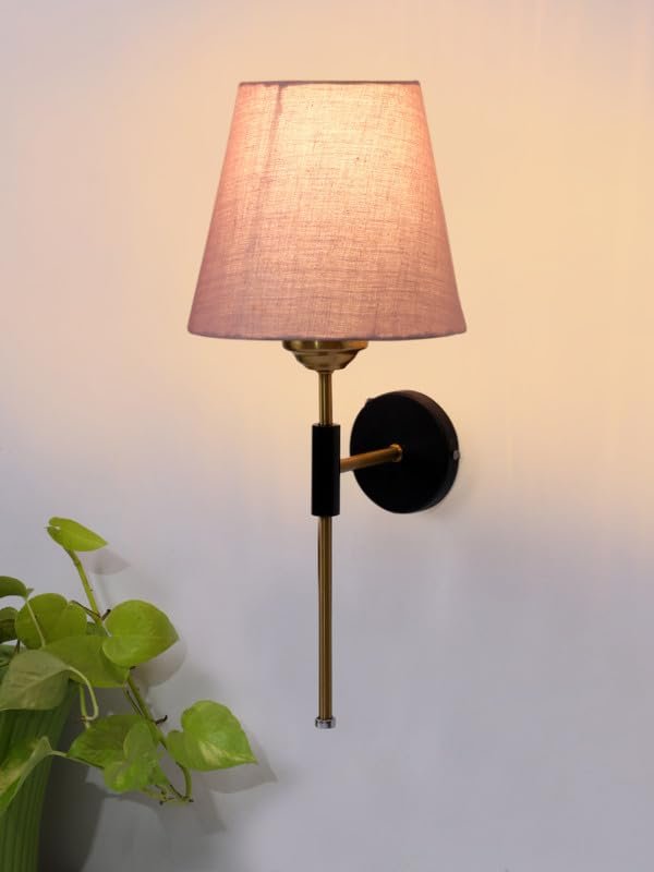 Multicolor Wall Lamp | Elegant Jute Material | Stylish Ambient Light for Home, Office, Living Room, Bedroom, Hallway | Modern Decorative Wall Sconce - Model VX122