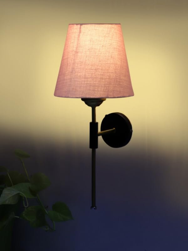 Multicolor Wall Lamp | Elegant Jute Material | Stylish Ambient Light for Home, Office, Living Room, Bedroom, Hallway | Modern Decorative Wall Sconce - Model VX122