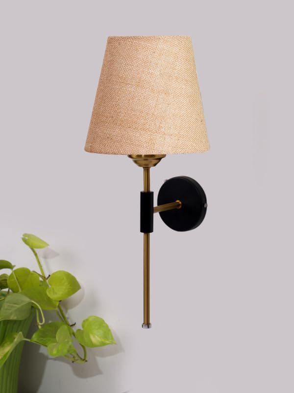 Multicolor Wall Lamp | Elegant Jute Material | Stylish Ambient Light for Home, Office, Living Room, Bedroom, Hallway | Modern Decorative Wall Sconce - Model VX124