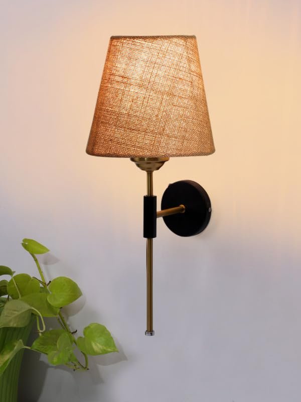 Multicolor Wall Lamp | Elegant Jute Material | Stylish Ambient Light for Home, Office, Living Room, Bedroom, Hallway | Modern Decorative Wall Sconce - Model VX124