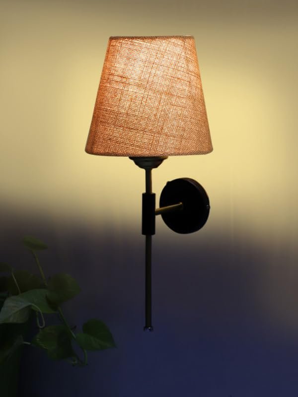 Multicolor Wall Lamp | Elegant Jute Material | Stylish Ambient Light for Home, Office, Living Room, Bedroom, Hallway | Modern Decorative Wall Sconce - Model VX124