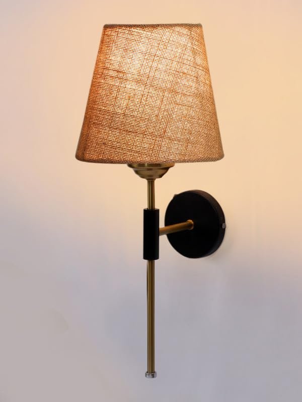 Multicolor Wall Lamp | Elegant Jute Material | Stylish Ambient Light for Home, Office, Living Room, Bedroom, Hallway | Modern Decorative Wall Sconce - Model VX124