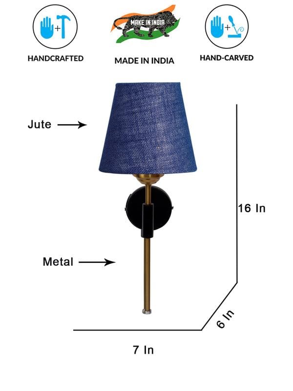 Multicolor Wall Lamp | Elegant Cotton Design | Stylish Ambient Light for Home, Office, Living Room, Bedroom, Hallway | Modern Decorative Wall Sconce - Model VX128