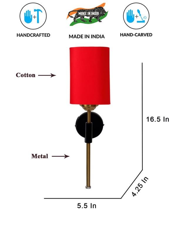 Multicolor Wall Lamp | Elegant Cotton Design | Stylish Ambient Light for Home, Office, Living Room, Bedroom, Hallway | Modern Decorative Wall Sconce - Model VX134