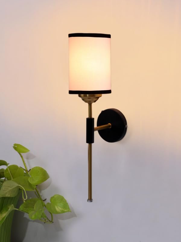 Multicolor Wall Lamp | Elegant Jute Material | Stylish Ambient Light for Home, Office, Living Room, Bedroom, Hallway | Modern Decorative Wall Sconce - Model VX138