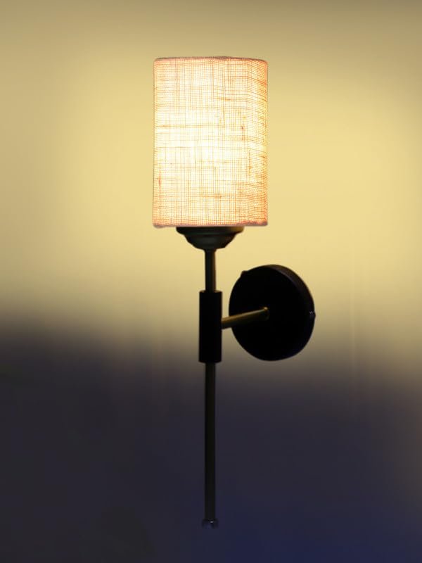 Multicolor Wall Lamp | Elegant Jute Material | Stylish Ambient Light for Home, Office, Living Room, Bedroom, Hallway | Modern Decorative Wall Sconce - Model VX140