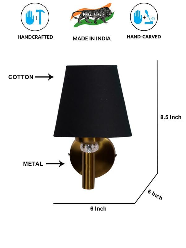 Multicolor Wall Lamp | Elegant Cotton Design | Stylish Ambient Light for Home, Office, Living Room, Bedroom, Hallway | Modern Decorative Wall Sconce - Model VX20