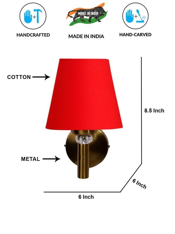 Multicolor Wall Lamp | Elegant Cotton Design | Stylish Ambient Light for Home, Office, Living Room, Bedroom, Hallway | Modern Decorative Wall Sconce - Model VX21