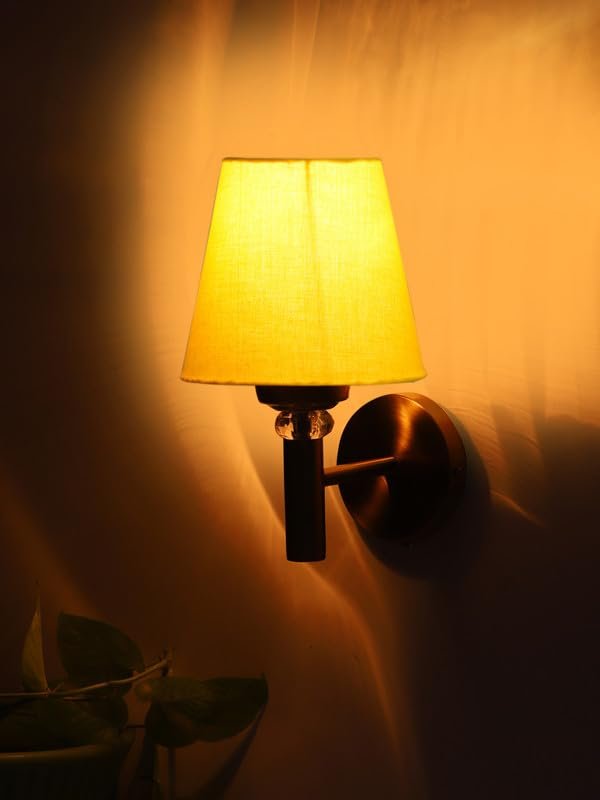 Multicolor Wall Lamp | Elegant Jute Material | Stylish Ambient Light for Home, Office, Living Room, Bedroom, Hallway | Modern Decorative Wall Sconce - Model VX23