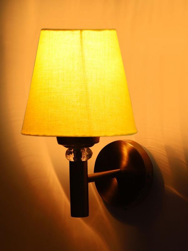 Multicolor Wall Lamp | Elegant Jute Material | Stylish Ambient Light for Home, Office, Living Room, Bedroom, Hallway | Modern Decorative Wall Sconce - Model VX23