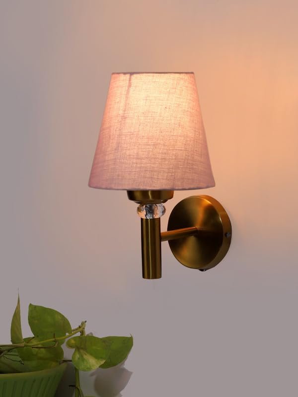 Multicolor Wall Lamp | Elegant Jute Material | Stylish Ambient Light for Home, Office, Living Room, Bedroom, Hallway | Modern Decorative Wall Sconce - Model VX24