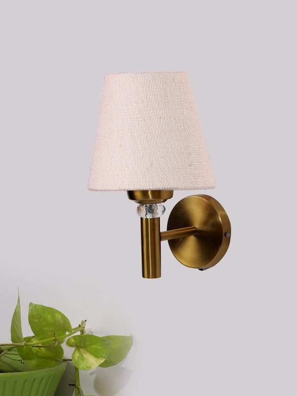 Multicolor Wall Lamp | Elegant Jute Material | Stylish Ambient Light for Home, Office, Living Room, Bedroom, Hallway | Modern Decorative Wall Sconce - Model VX27