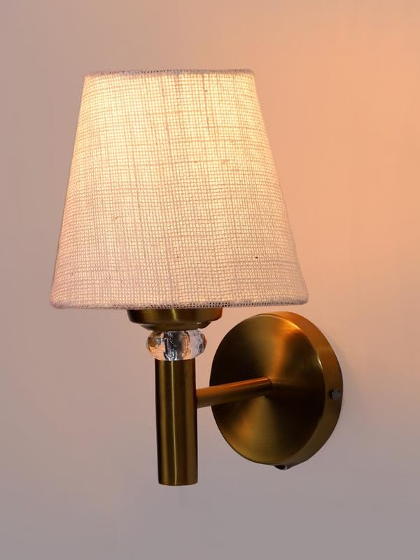 Multicolor Wall Lamp | Elegant Jute Material | Stylish Ambient Light for Home, Office, Living Room, Bedroom, Hallway | Modern Decorative Wall Sconce - Model VX27