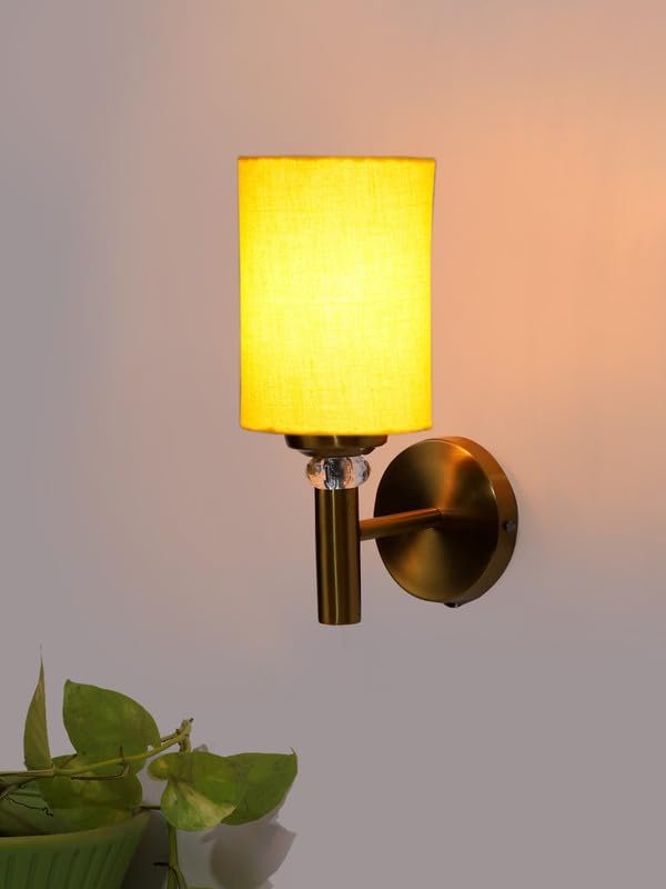 Multicolor Wall Lamp | Elegant Jute Material | Stylish Ambient Light for Home, Office, Living Room, Bedroom, Hallway | Modern Decorative Wall Sconce - Model VX38