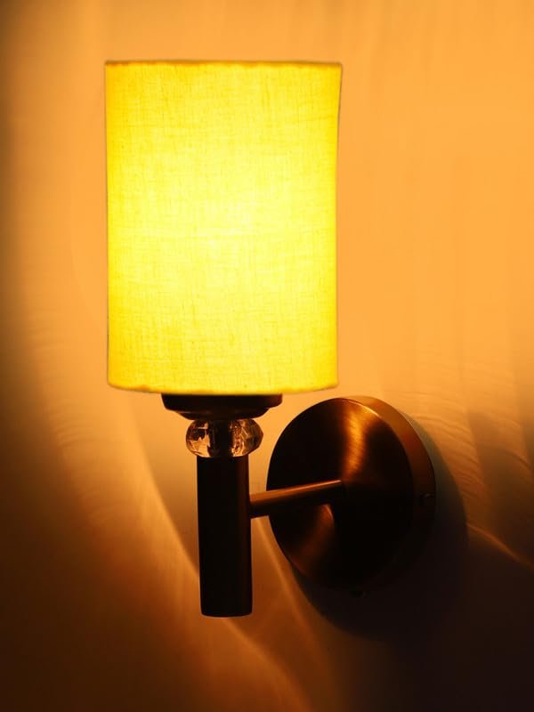 Multicolor Wall Lamp | Elegant Jute Material | Stylish Ambient Light for Home, Office, Living Room, Bedroom, Hallway | Modern Decorative Wall Sconce - Model VX38