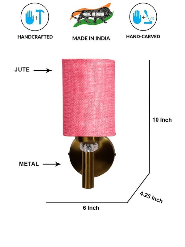 Multicolor Wall Lamp | Elegant Cotton Design | Stylish Ambient Light for Home, Office, Living Room, Bedroom, Hallway | Modern Decorative Wall Sconce - Model VX43