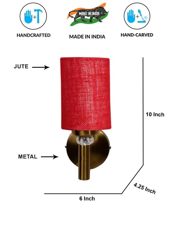 Multicolor Wall Lamp | Elegant Cotton Design | Stylish Ambient Light for Home, Office, Living Room, Bedroom, Hallway | Modern Decorative Wall Sconce - Model VX44