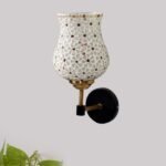 Multicolor Wall Lamp | Elegant Mosaic Glass & Wood Design | Stylish Ambient Light for Home, Office, Living Room, Bedroom, Hallway | Modern Decorative Wall Sconce – Model VX49