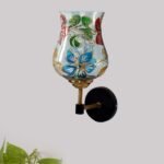 Multicolor Wall Lamp | Elegant Mosaic Glass & Wood Design | Stylish Ambient Light for Home, Office, Living Room, Bedroom, Hallway | Modern Decorative Wall Sconce – Model VX57