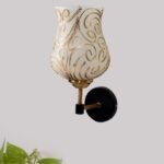Multicolor Wall Lamp | Elegant Mosaic Glass & Wood Design | Stylish Ambient Light for Home, Office, Living Room, Bedroom, Hallway | Modern Decorative Wall Sconce – Model VX58