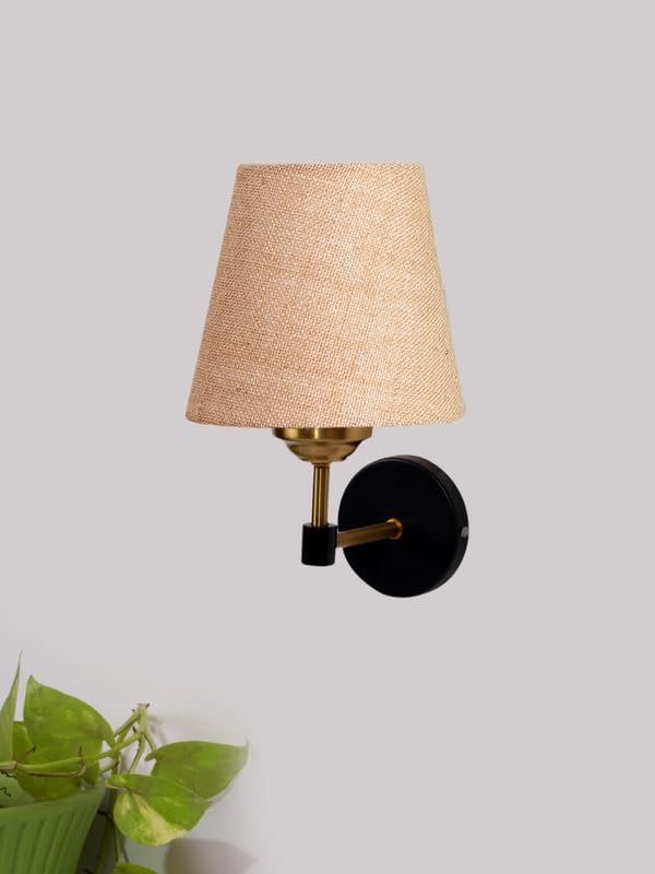 Multicolor Wall Lamp | Elegant Jute Material | Stylish Ambient Light for Home, Office, Living Room, Bedroom, Hallway | Modern Decorative Wall Sconce - Model VX74