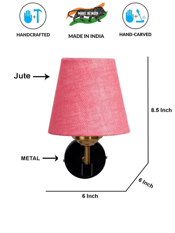 Multicolor Wall Lamp | Elegant Cotton Design | Stylish Ambient Light for Home, Office, Living Room, Bedroom, Hallway | Modern Decorative Wall Sconce - Model VX76