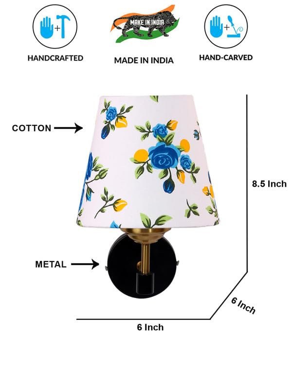 Multicolor Wall Lamp | Elegant Cotton Design | Stylish Ambient Light for Home, Office, Living Room, Bedroom, Hallway | Modern Decorative Wall Sconce - Model VX79